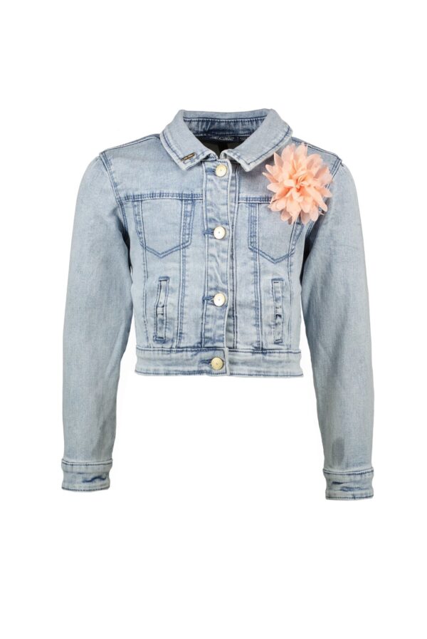 Le Chic Meisjes spijkerjas - ARIA - Classic Licht Denim