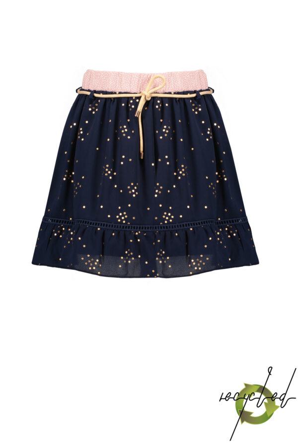 NoNo Meisjes rok - Nona AOP - Marine blauw
