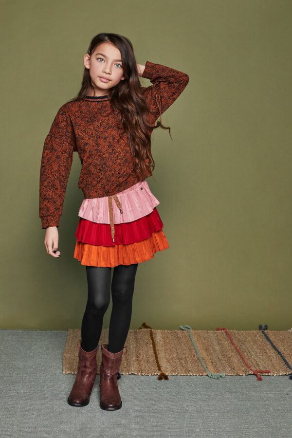 NoNo Meisjes sweater - Kris - Caramel