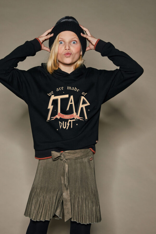 NoBell Meisjes sweater - Kumy - Jet zwart
