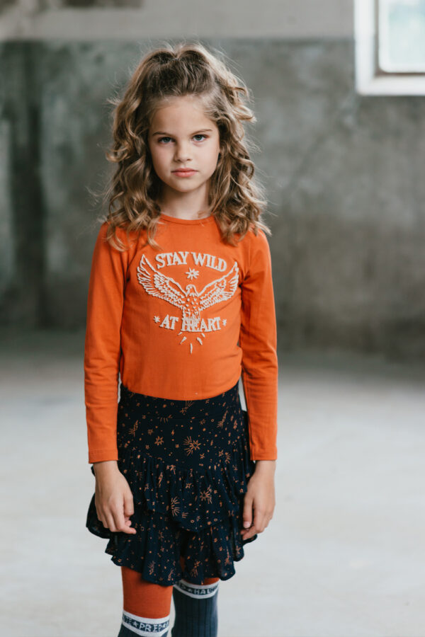 TOPitm Meisjes shirt - Marthe - Oranje