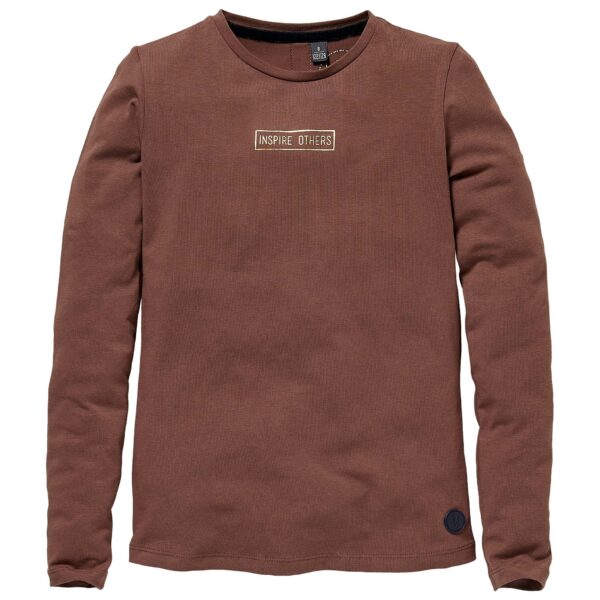 LEVV Meisjes longsleeve shirt - Rezha - Bruin choco