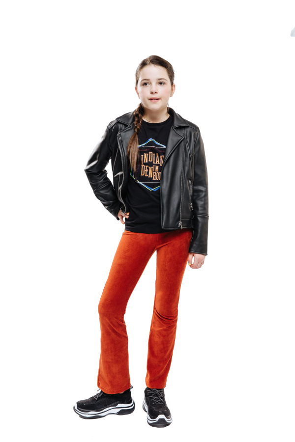 Indian Blue Jeans Meisjes T-shirt 'Hotel' - Zwart
