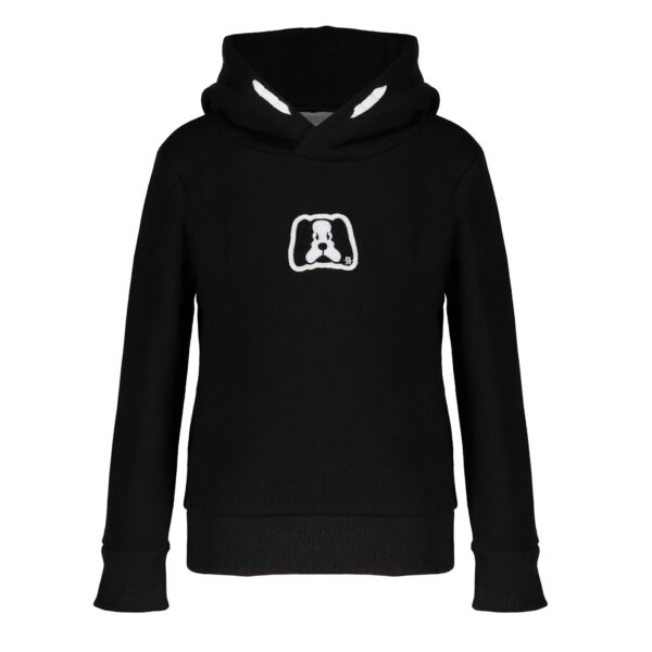 Frankie & Friends Meisjes hoodie - Alpaca - 03 BLACK