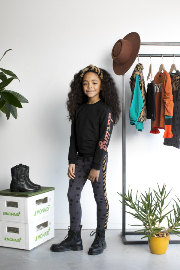 Moodstreet Meisjes sweater - Darling - Zwart