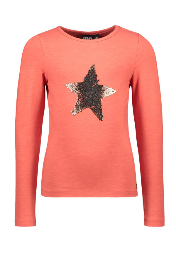 Like Flo Meisjes shirt - Jersey - Koraal