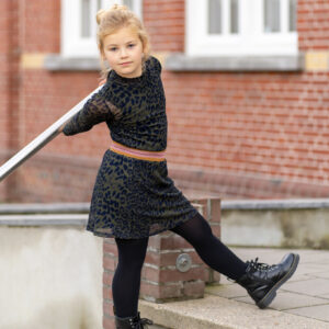 Like Flo Meisjes shirt - AOP mesh - Army