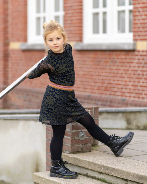 Like Flo Meisjes shirt - AOP mesh - Army