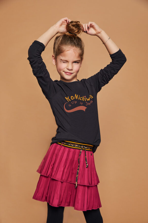 NoNo Meisjes shirt - Kus - Phantom