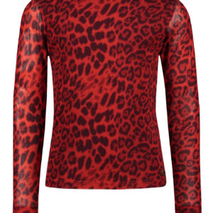 Like Flo Meisjes shirt - AOP mesh - Chili
