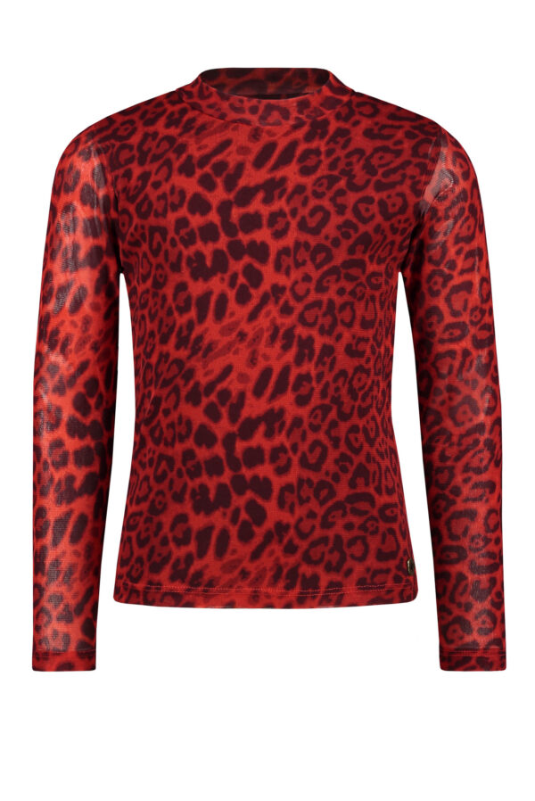 Like Flo Meisjes shirt - AOP mesh - Chili