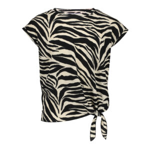 Geisha Meisjes top - Zwart / Zand