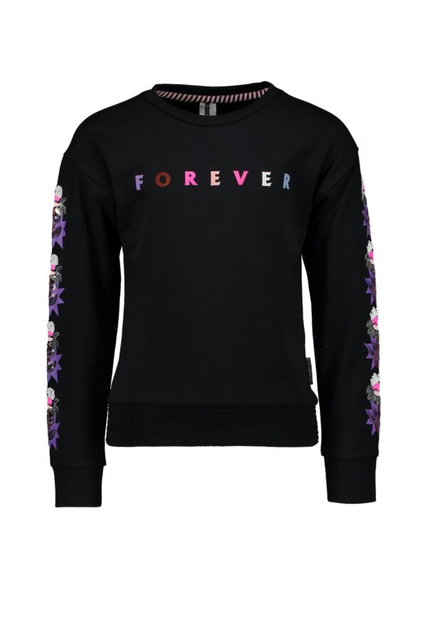 B.Nosy Meisjes sweater - Zwart