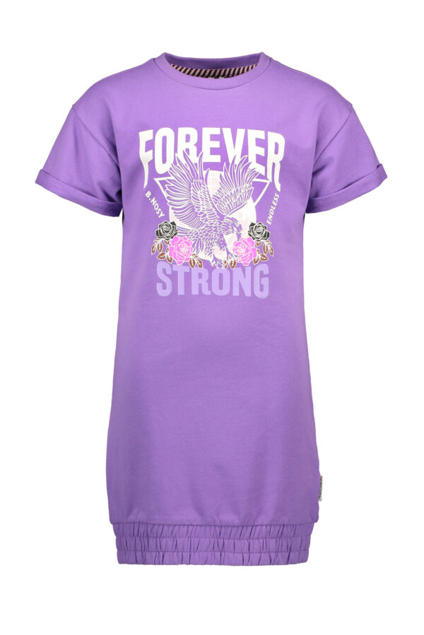 B.Nosy Meisjes jurk sweat - Lilac