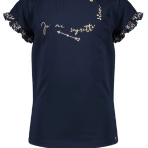 NoNo Meisjes t-shirt - Kimy - Marine blauw