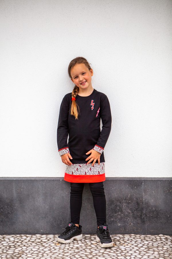 O'Chill Meisjes jurk - Poppy - Zwart