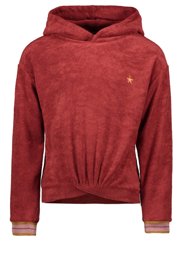 Like Flo Meisjes sweater - Terry met capuchon - Rust