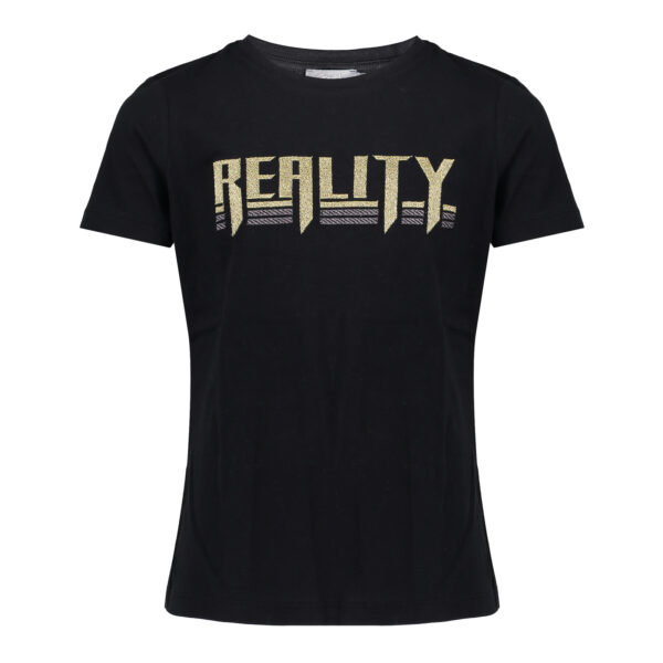 Geisha Meisjes t-shirt "reality" - Zwart / Goud
