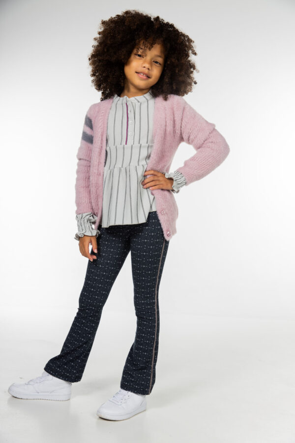 MAYCE Girlslabel Meisjes blouse flowy - Stone