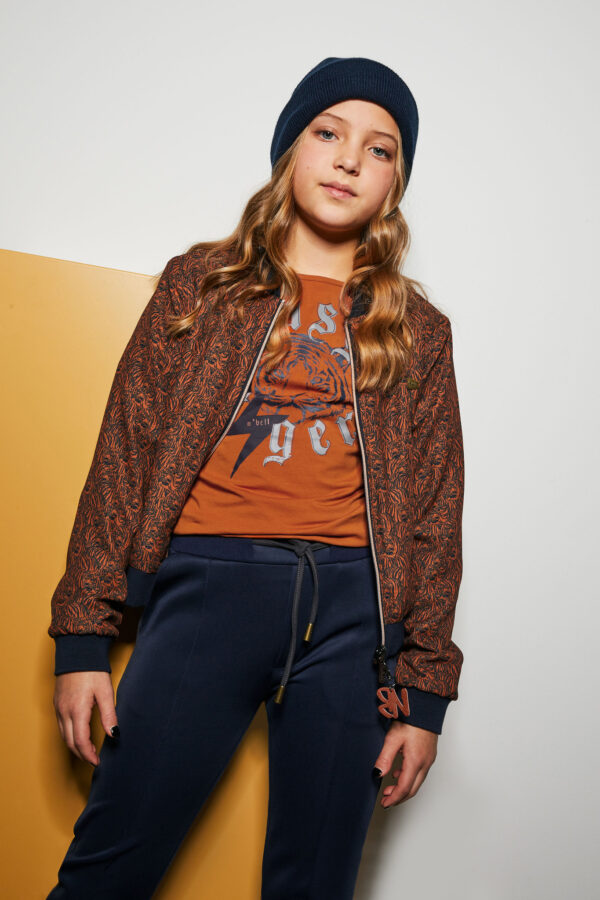 NoBell Meisjes shirt - Kuby - Cinnamon