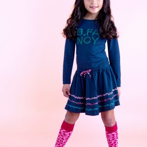 B.Nosy Meisjes jurk 'B.Fancy' - Oxford blauw