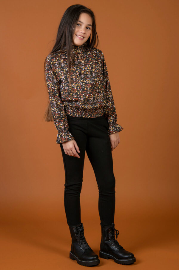 KIEstone Meisjes broek - Zwart