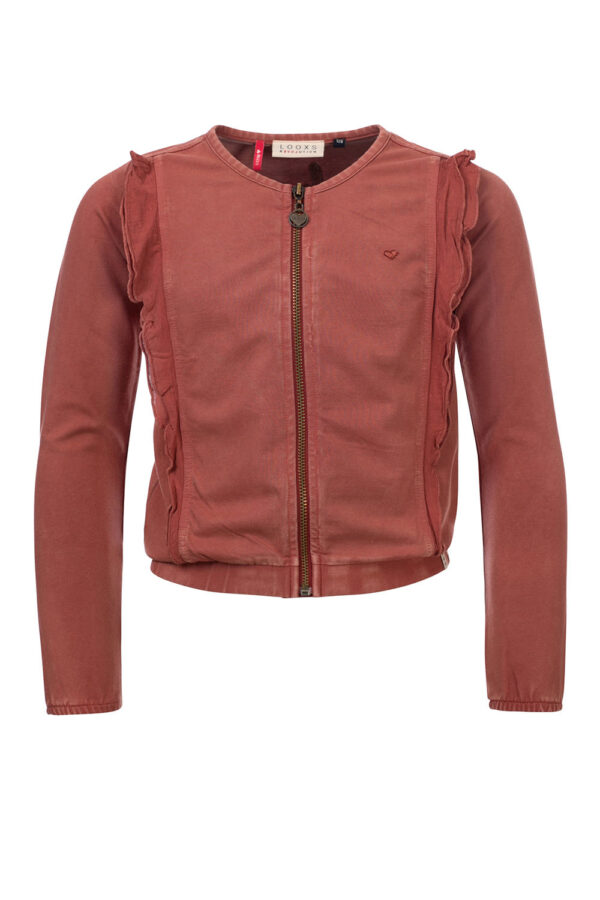 LOOXS Little Meisjes vest- Brick
