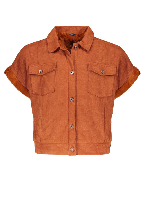 NoBell Meisjes gilet - Dille - Cinnamon