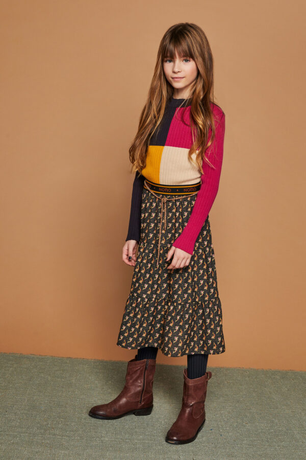 NoNo Meisjes maxi-rok - Nael - Phantom