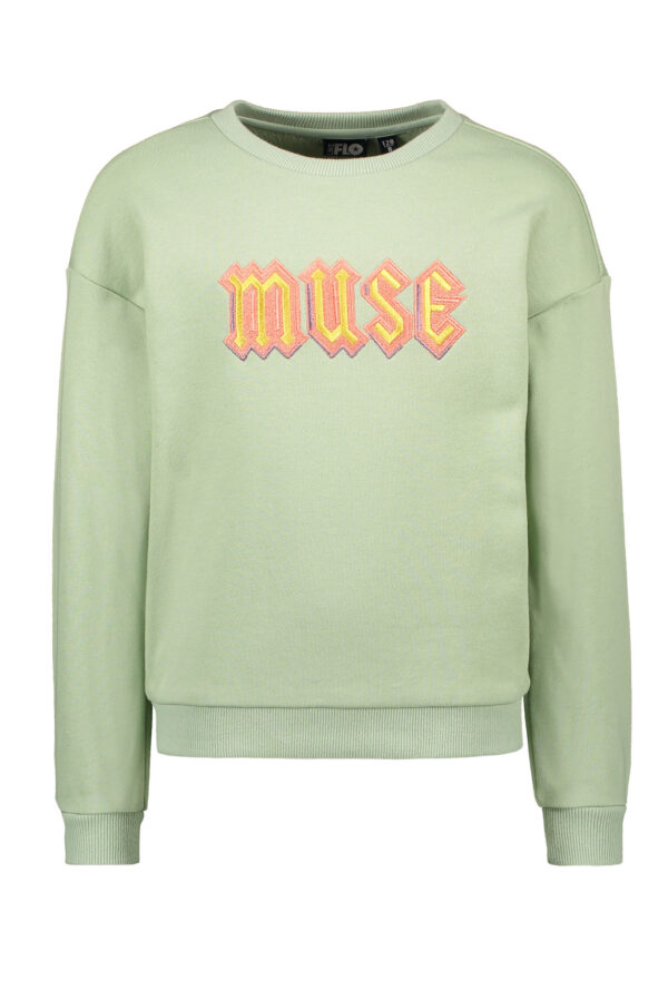 Like Flo Meisjes sweater - MUSE - Mint