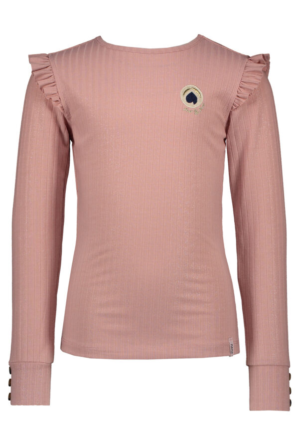 NoNo Meisjes t-shirt - Kiss - Vintage Rose