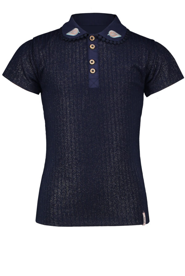 NoNo Meisjes t-shirt - Kami - Marine blauw