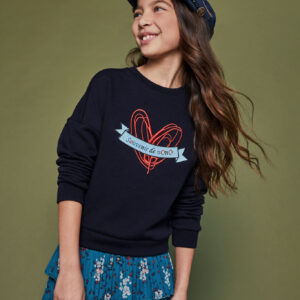 NoNo Meisjes sweater - Kessa - Navy Blazer
