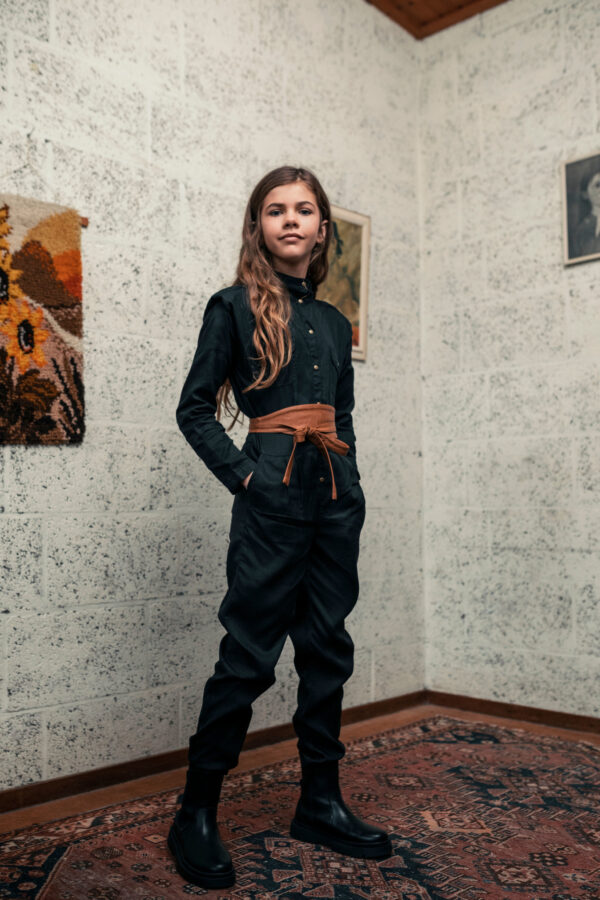 Street called Madison Meisjes jumpsuit - Luna Jenna - Zwart