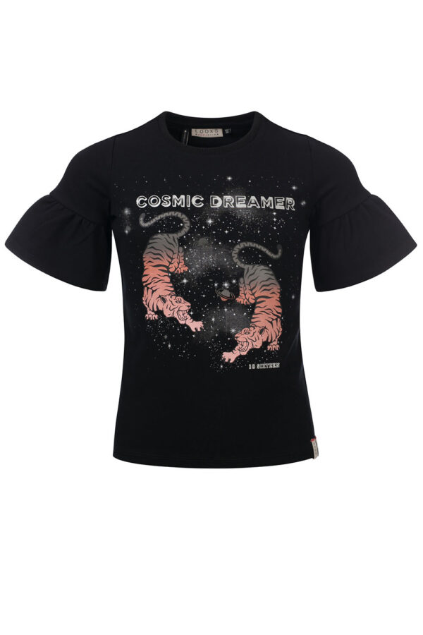 LOOXS 10sixteen Meisjes t-shirt fancy - Zwart