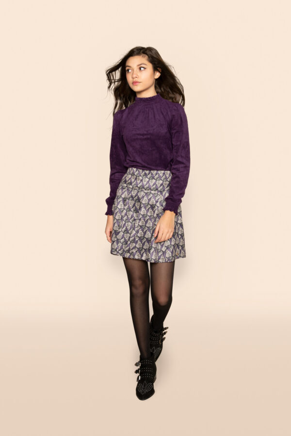 Frankie & Liberty Meisjes shirt - Amelie - Cassis