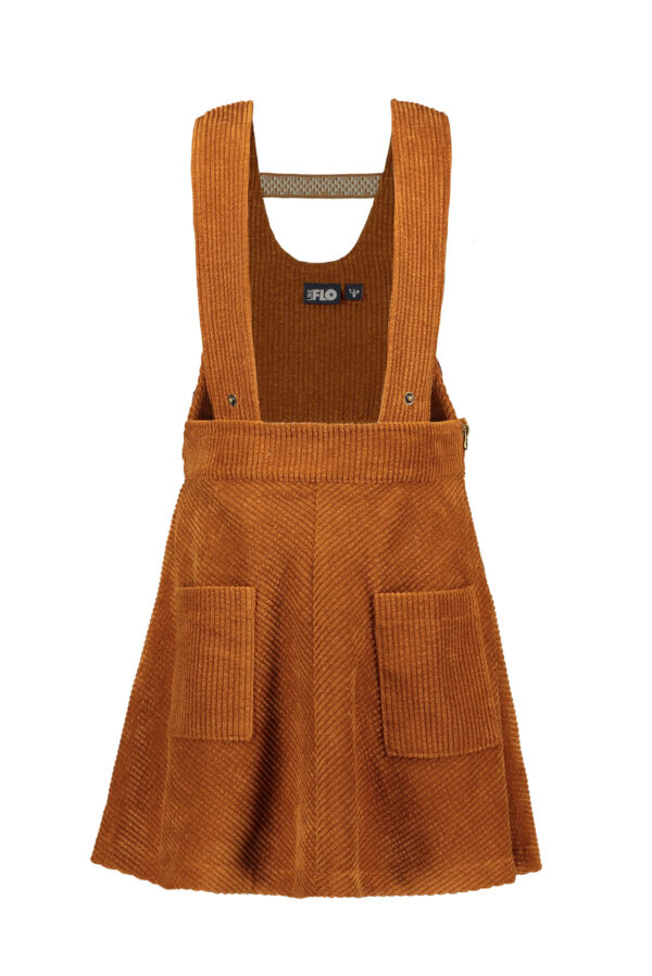 Like Flo Meisjes jurk salopette - Corduroy - Camel