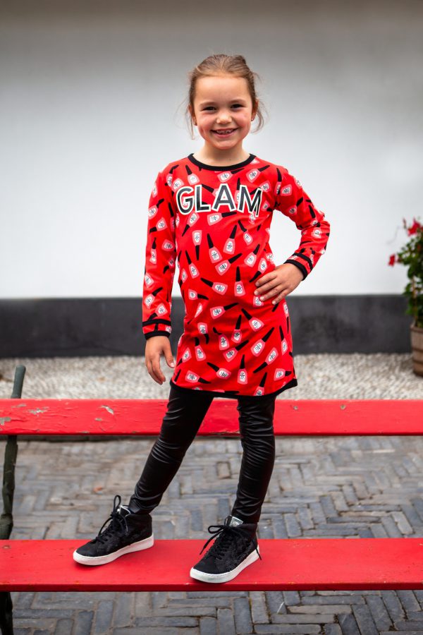 O'Chill Meisjes jurk - Violet - Rood