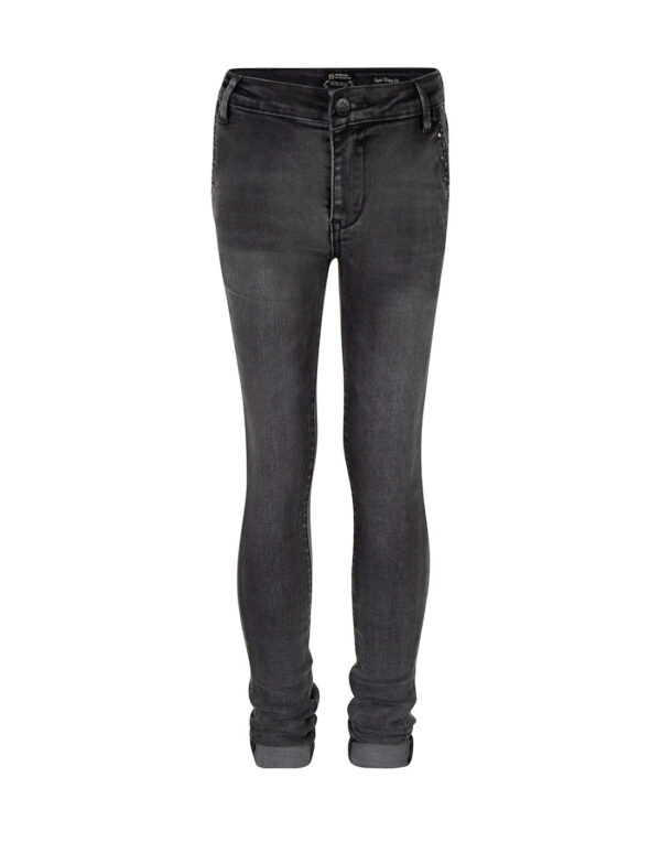 Indian Blue Jeans Meisjes jeans Jazz super skinny fit - Donker grijs denim