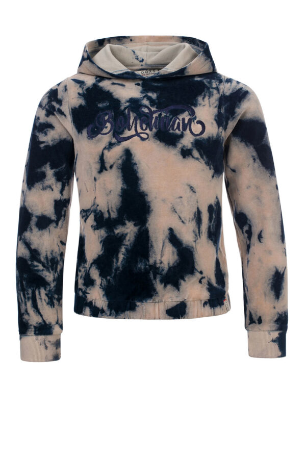 LOOXS 10sixteen Meisjes hoodie velours - Marine blauw