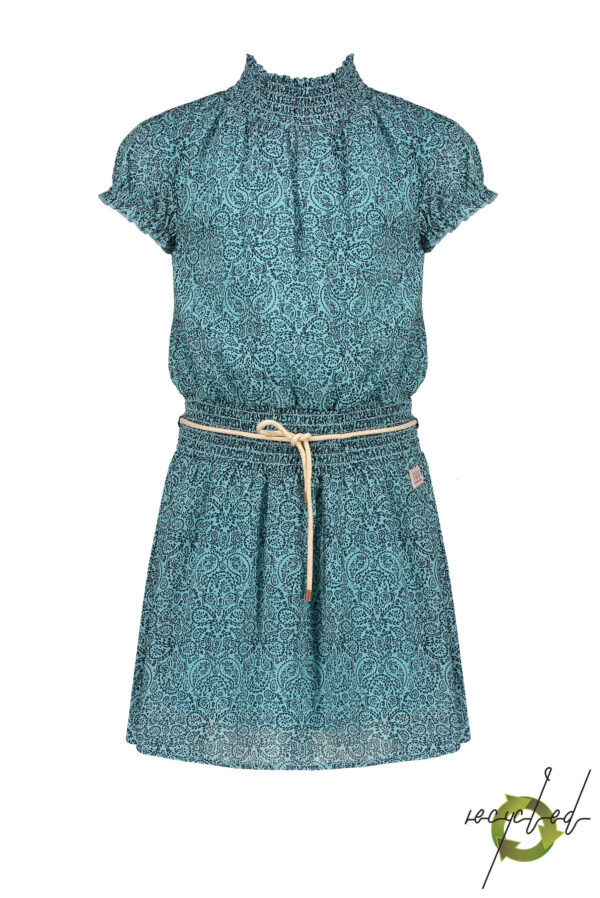NoNo Meisjes jurk - Maui - Licht Turquoise