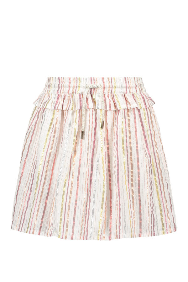 Like Flo Meisjes rok gestreept - Metallic