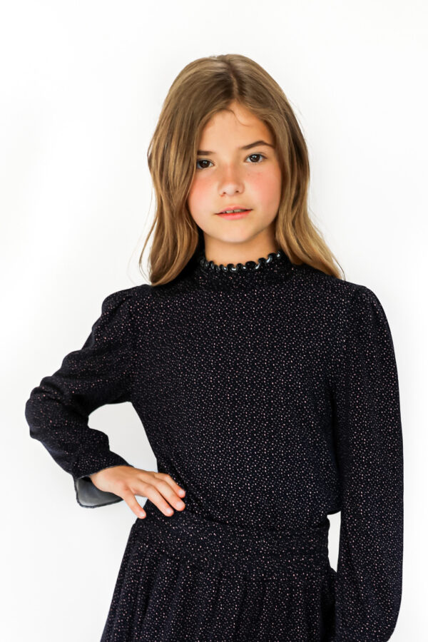 Vinrose Meisjes shirt - Abrikoos