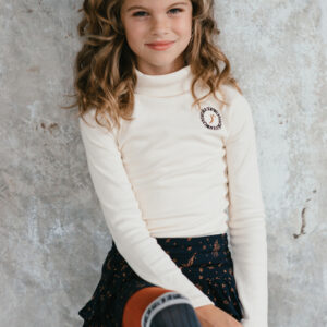 TOPitm Meisjes col rib - Sandra - Vanillia