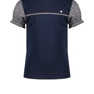 NoNo Meisjes - t-shirt Kuran - Marine blauw