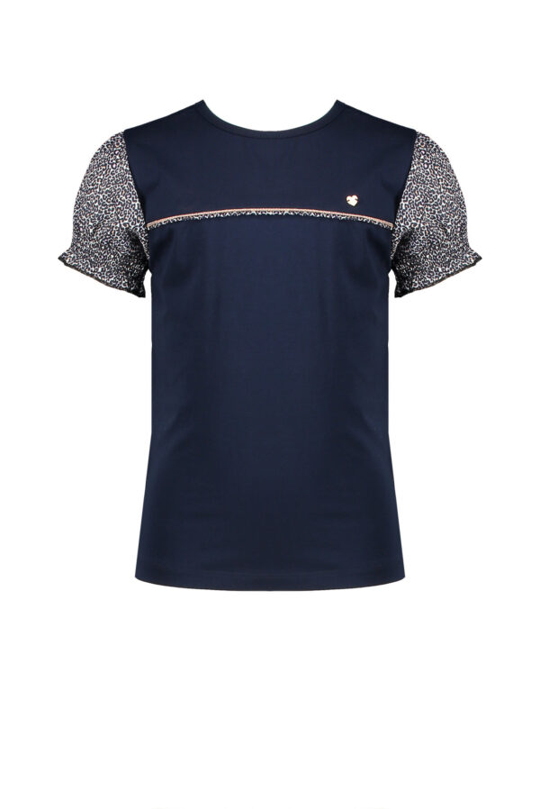 NoNo Meisjes - t-shirt Kuran - Marine blauw