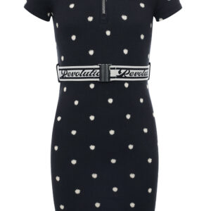 LOOXS 10sixteen Meisjes jurk rib - Zwart