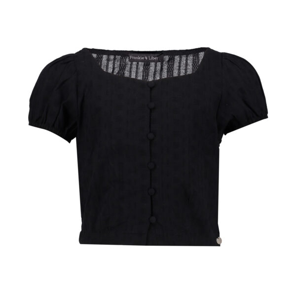 Frankie & Liberty Meisjes blouse - Charly - Zwart
