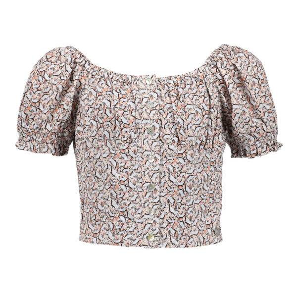 Frankie & Liberty Meisjes top - Cindy - Print beach blush/cool bruin/wit