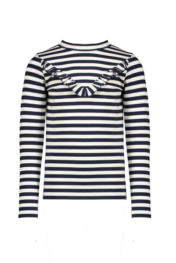 NoNo Meisjes shirt - Kola B - Marine blauw